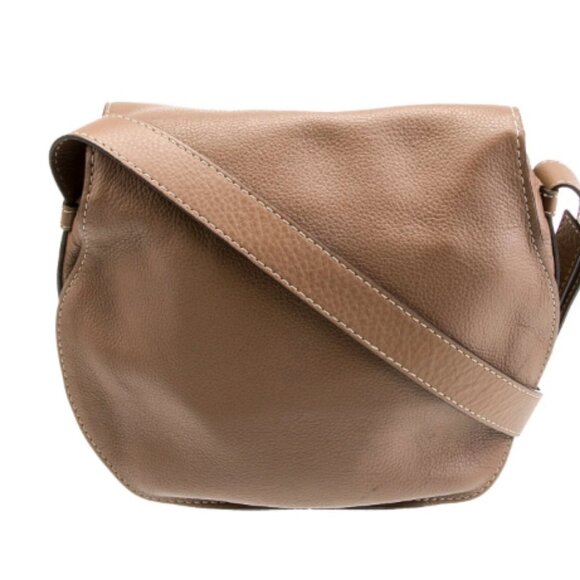 Chloé Light Tan Small Marcie Saddle Bag - Picture 2 of 4